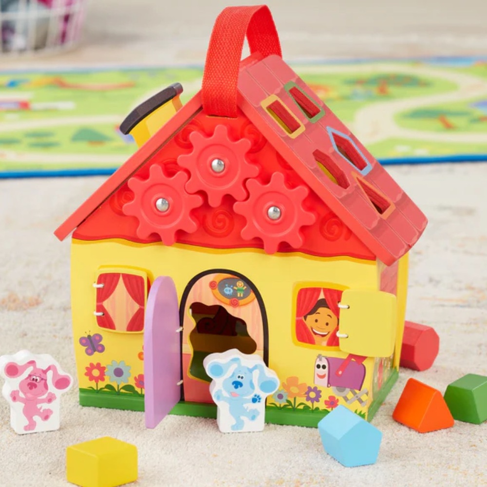 Melissa & Doug Blue's Clues & You! Wooden Take-Along House - Picture 9 of 14